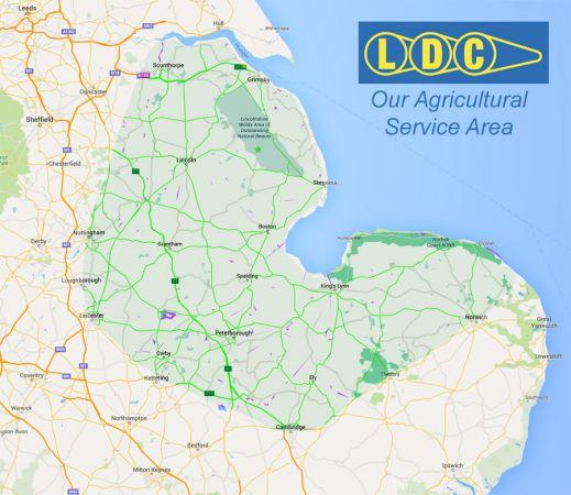 ldc service coverage area map